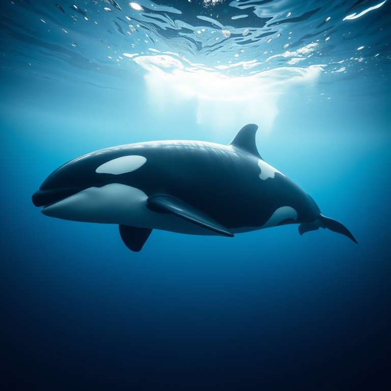 Beneath the Waves: The Grace and Power of Orcas Underwater